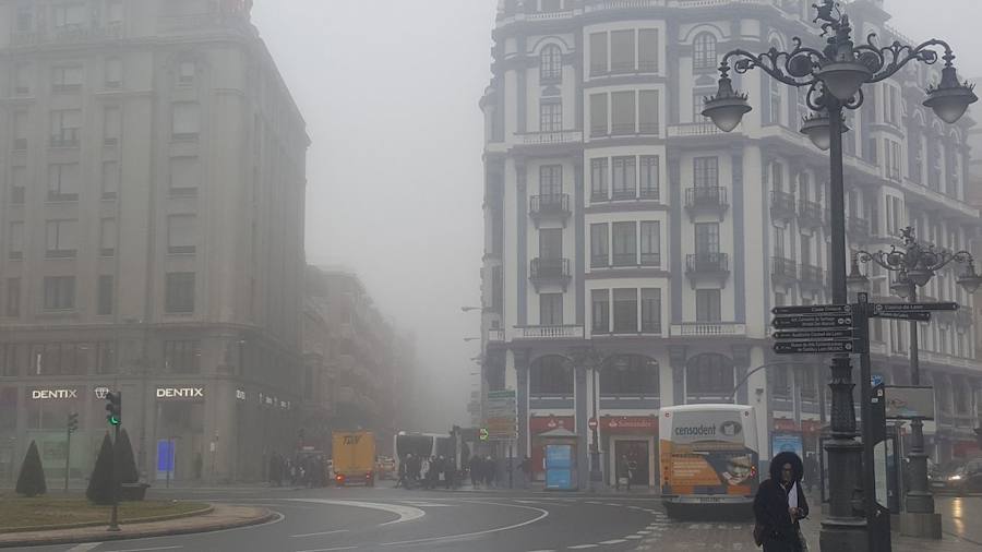 Las imágenes que la niebla deja en León