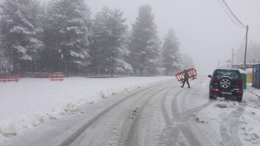 La nieve reina en la provincia