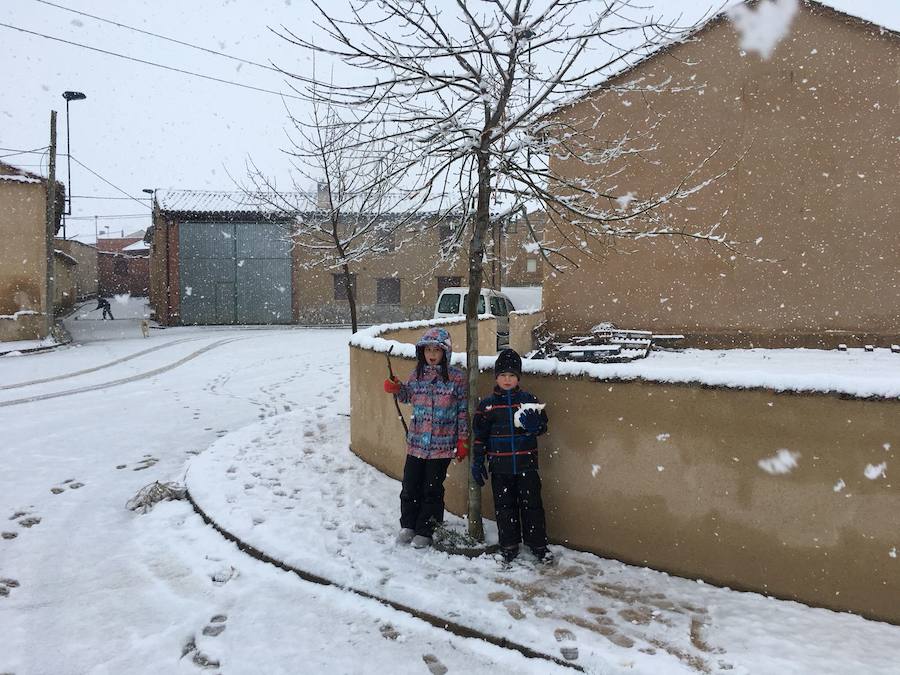 La nieve reina en la provincia