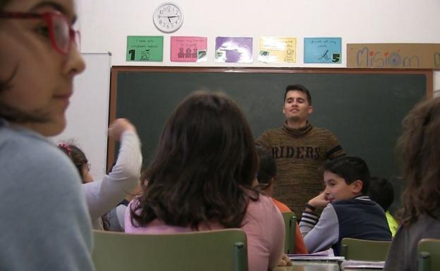 Óscar, en el Colegio Ponce de Leon.