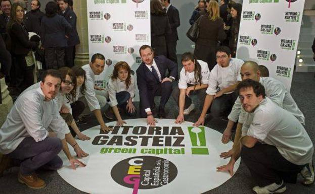 Uno de los actos de la Capital Gastronómica de Vitoria en 2014. 