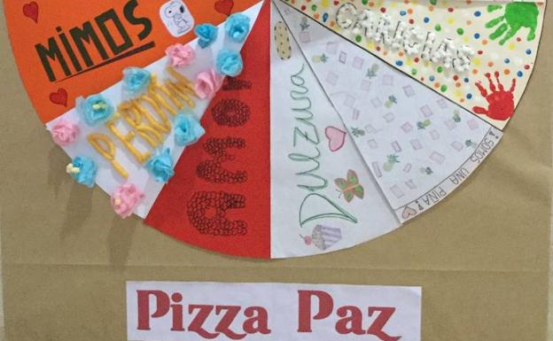 ‘Pizza paz’ en el día escolar de la paz y la no violencia celebrado en el colegio Divina Pastora