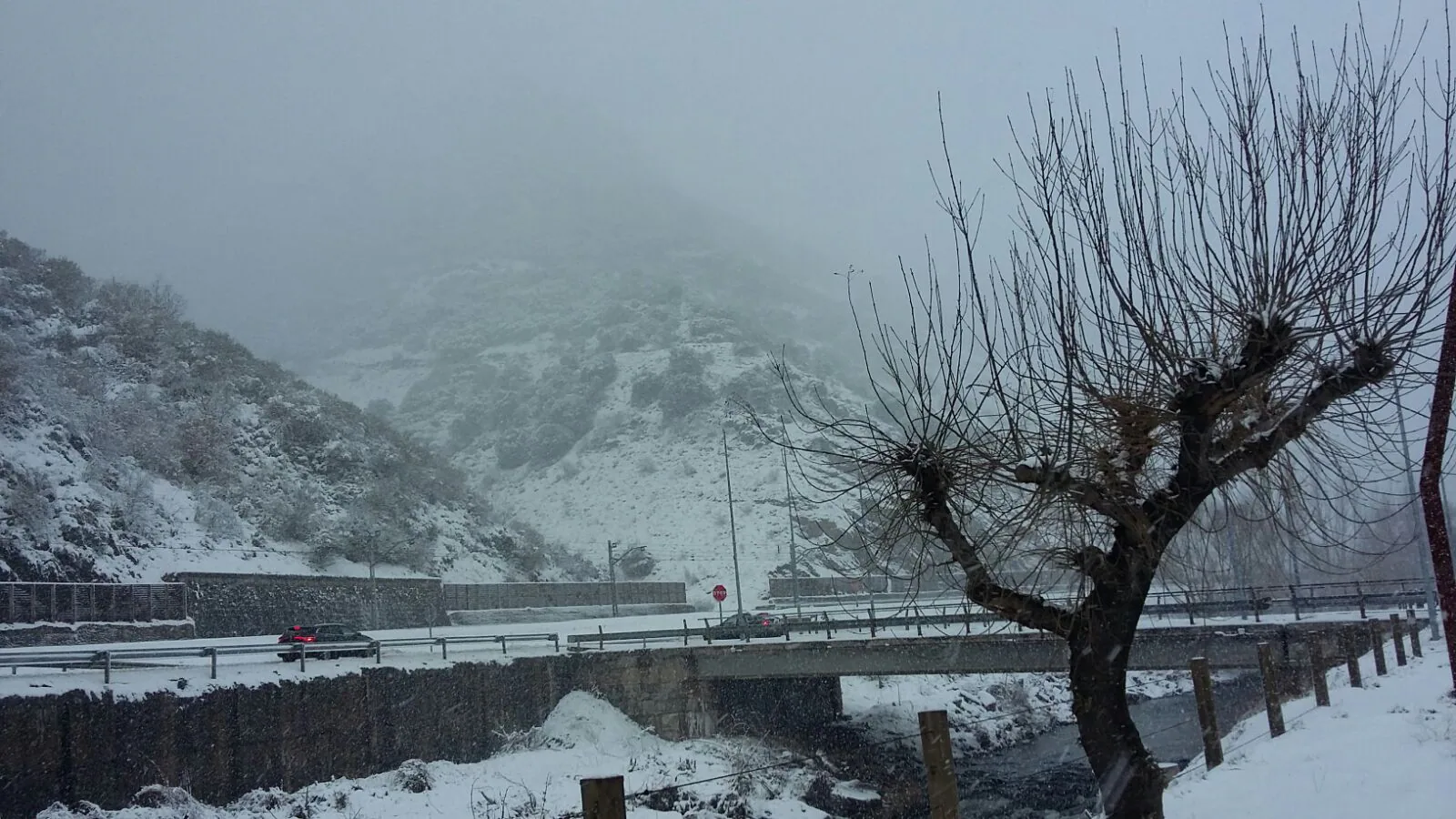 Imágenes de la última nevada en diferentes puntos de la provincia, desde Cármenes a Pola de Gordón