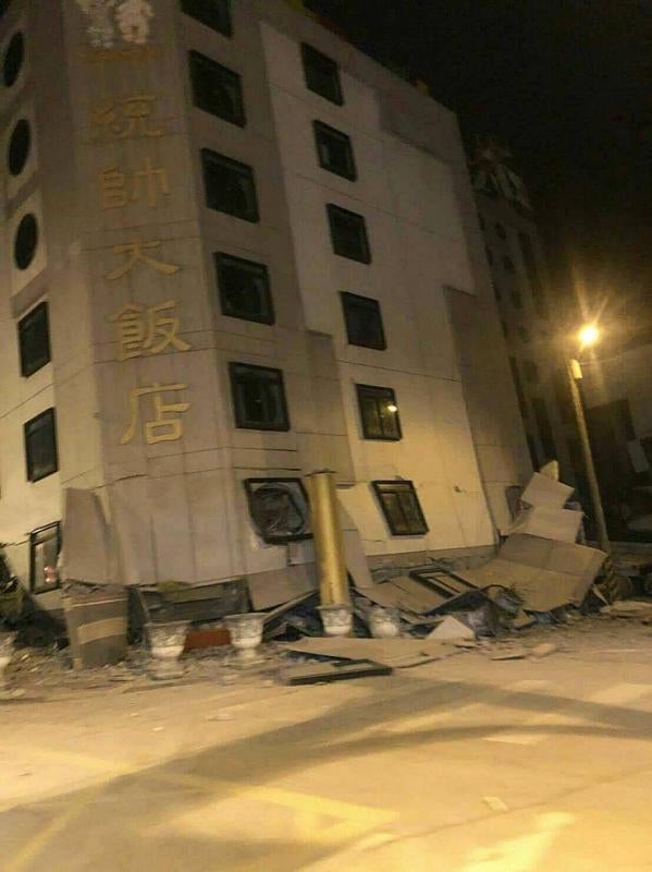 Las impactantes imágenes del terremoto de Taiwan