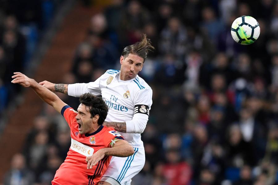 El equipo de Zidane encontró en una lánguida Real Sociedad al rival perfecto para ganar moral, pero aún así encajó dos goles (5-2) en el Santiago Bernabéu.