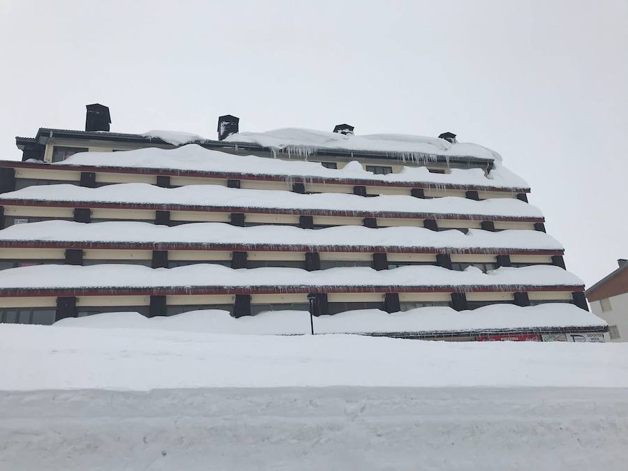 La nieve conquista San Isidro