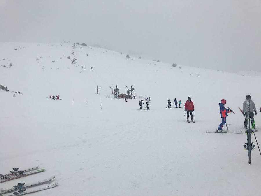 La nieve conquista San Isidro