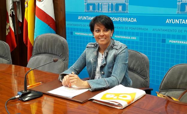 La portavoz municipal de Ciudadanos en Ponferrada, Rosa Luna. 