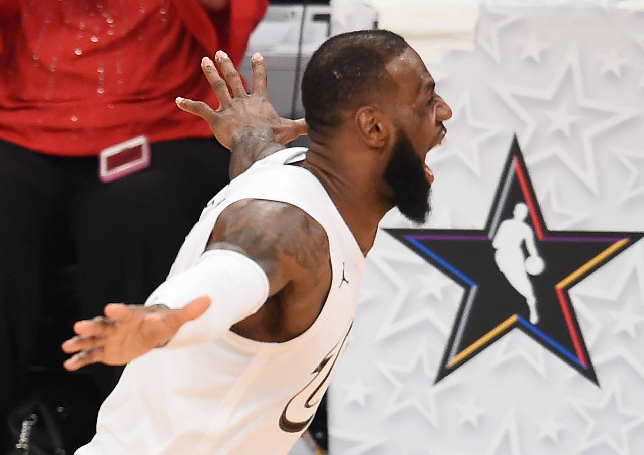 Las mejores imágenes del All Star de la NBA en el que LeBron James ha sido elegido el MVP.