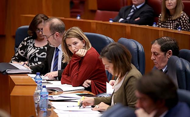 Varios consjeros, durante el pleno de este martes.