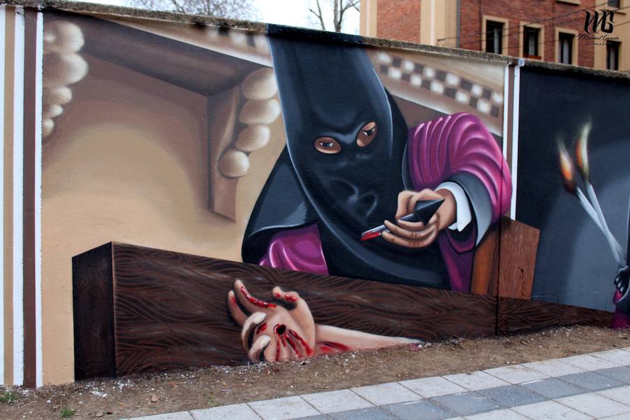 Fotos: Así queda el mural de la pasión