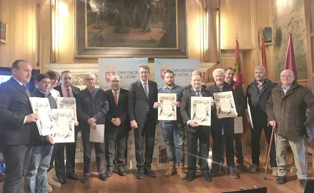 Entrega de los reconocimientos en la Diputación de León.