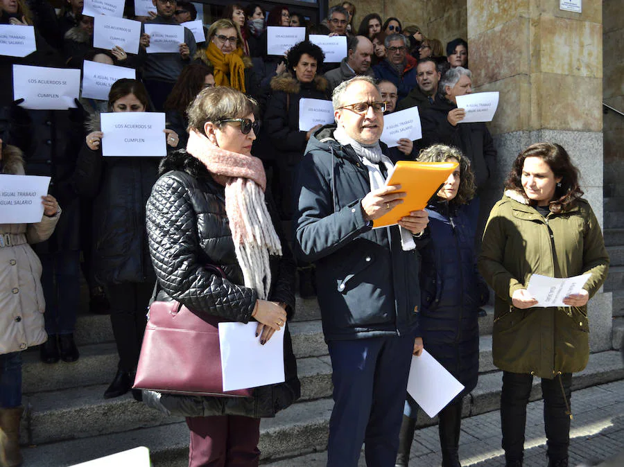 Fotos: Protesta por la equiparación salarial en Justicia