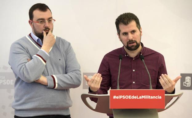 Adrián Barbón y Luis Tudanca, líderes del PSOE en Asturias y Castilla y León.