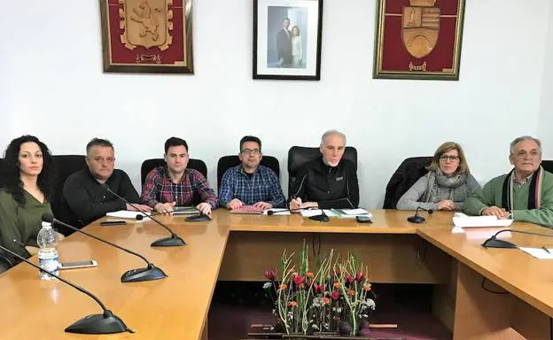 Reunión con trabajadores de Anllares.