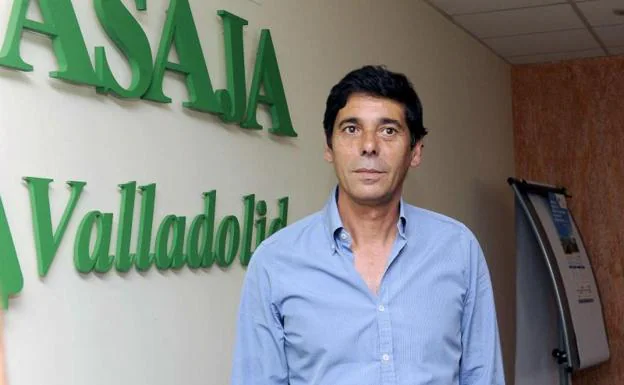 Lino Rodríguez, en la sede de Asaja en Valladolid. 