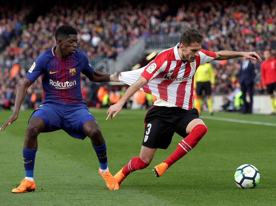 Alcácer y Messi ponen tierra de por medio ante un Athletic que persigue sombras en el Camp Nou.