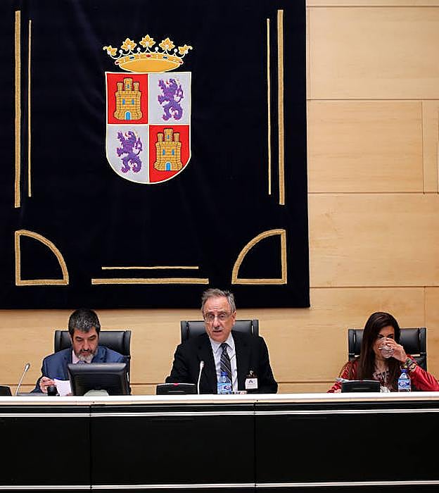 José Antonio Trujillo del Valle, coordinador de Intermoney en la redacción del informe de creación del grupo de cajas de ahorros de Castilla y León, interviene en la Comisión de Investigación de las Cortes. 