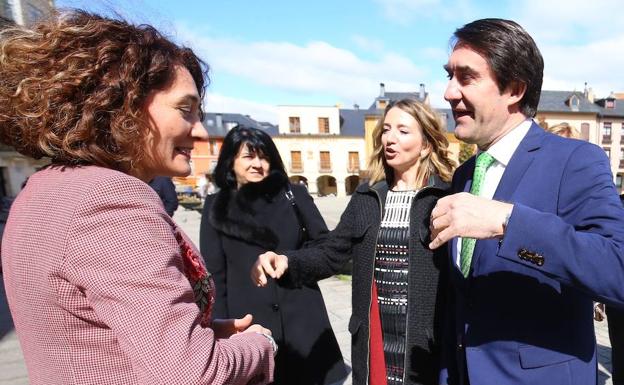 El consejero de Fomento visita Ponferrada.