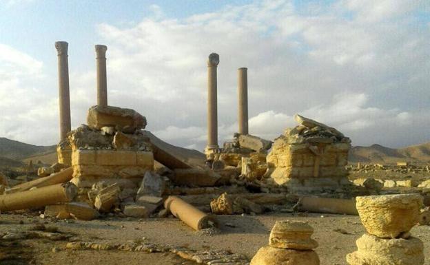 Restos arqueológicos del enclave arqueológico sirio de Palmira.