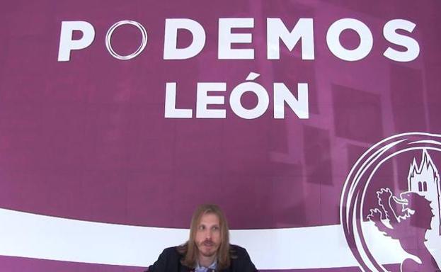 Imagen de Pablo Fernández, lider autonómico de Podemos. 