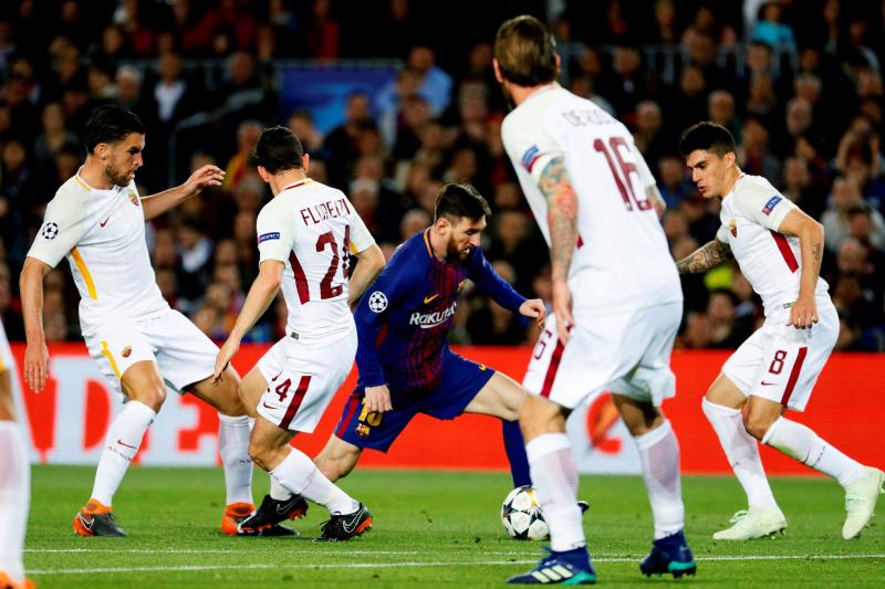 Encuentro de ida de los cuartos de final de la Champions League