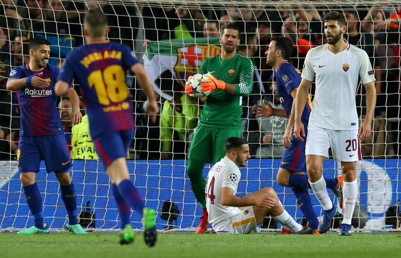 Encuentro de ida de los cuartos de final de la Champions League