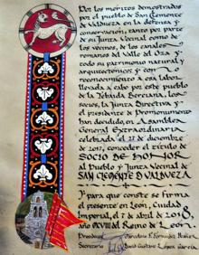 Imagen secundaria 2 - Promonumenta nombra &#039;socios de honor&#039; a los pueblos de Valdefrancos y San Clemente de Valdueza