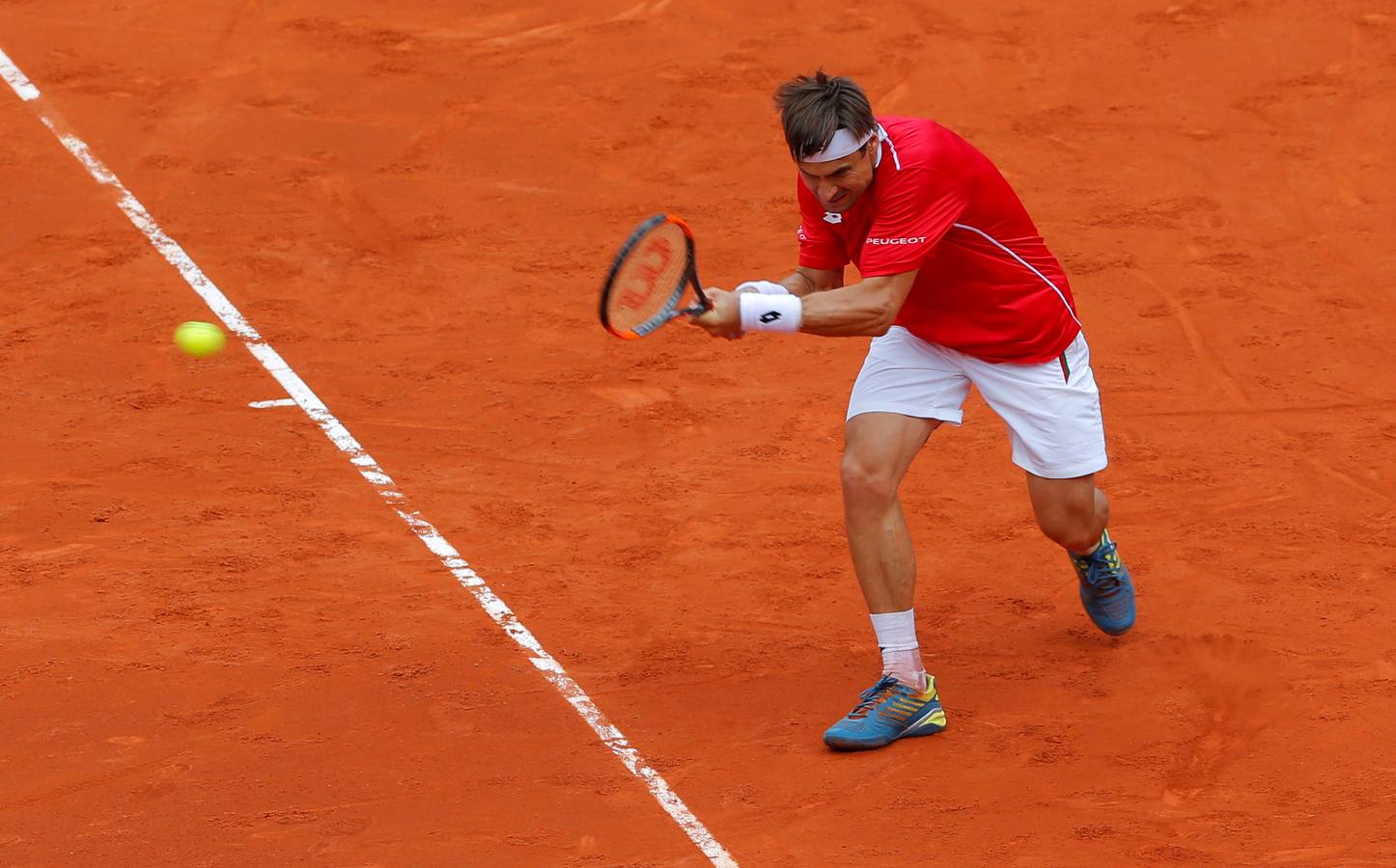 David Ferrer y Philipp Kohlschreiber han disputado el quinto y definitivo partido entre España y Alemania. 