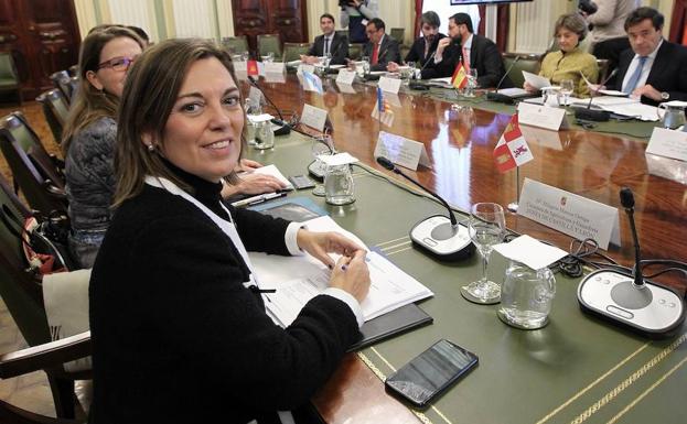 La consejera de Agricultura y Ganadería de la Junta, Milagros Marcos, participen el Consejo Consultivo de Política Agraria para Asuntos Comunitarios.