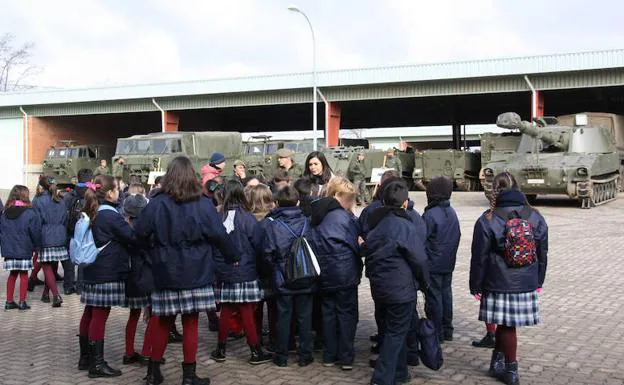 Los alumnos del colegio de La Anunciata.