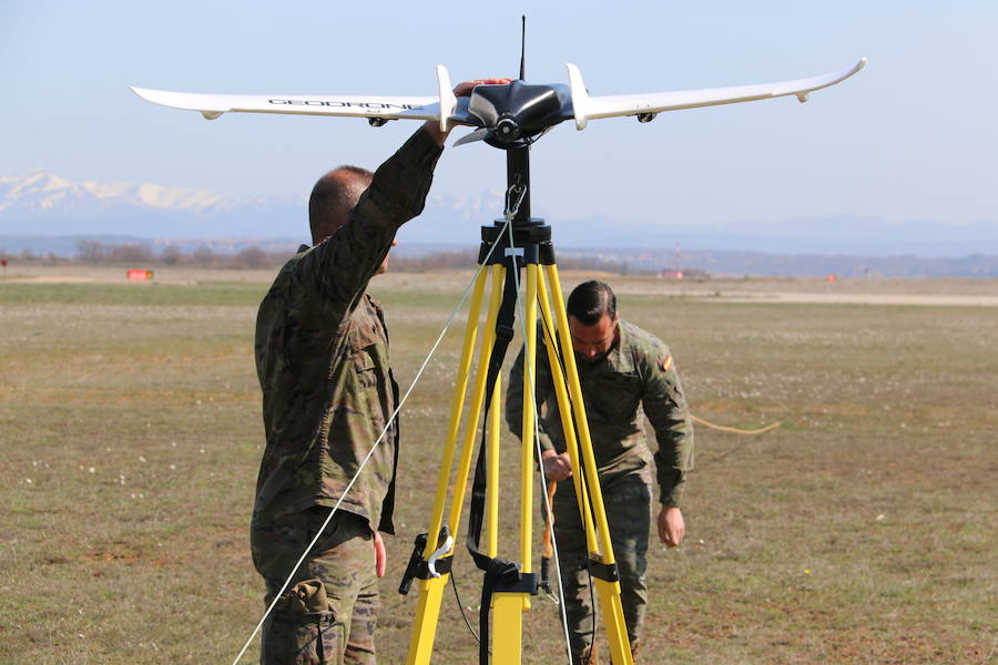 Fotos: La OTAN prueba en León su primero geodron