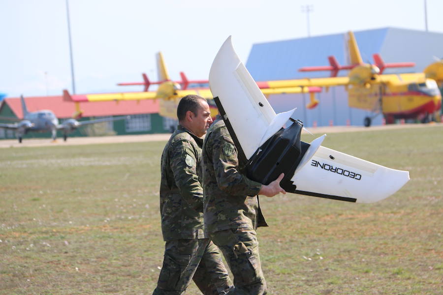 Fotos: La OTAN prueba en León su primero geodron