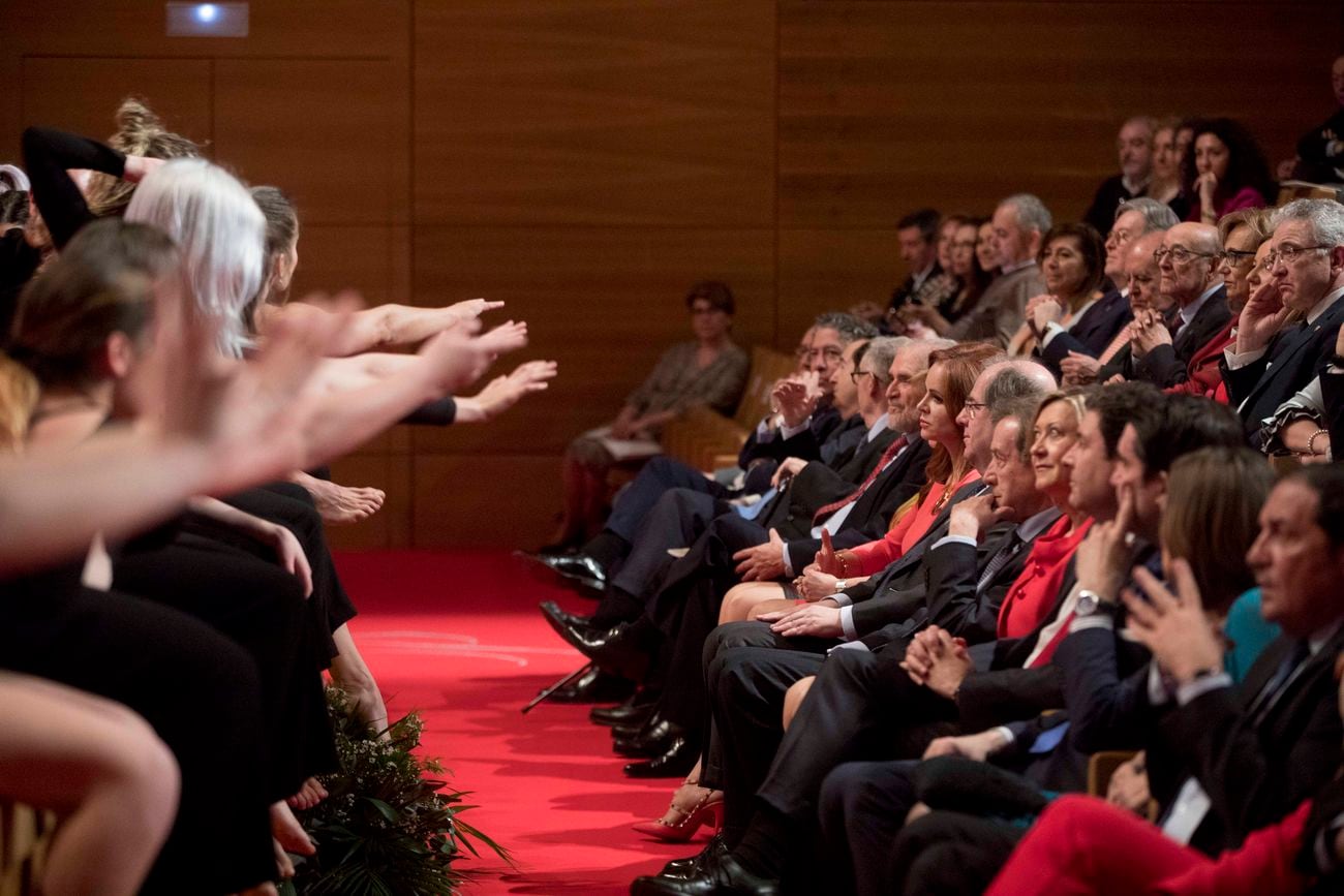 El leonés Juanín García se ha convertido en uno de los protagonistas en la entrega de premios de Castilla y León