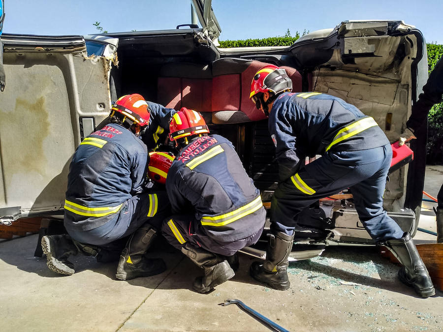 Fotos: Simulacro en el Instituto