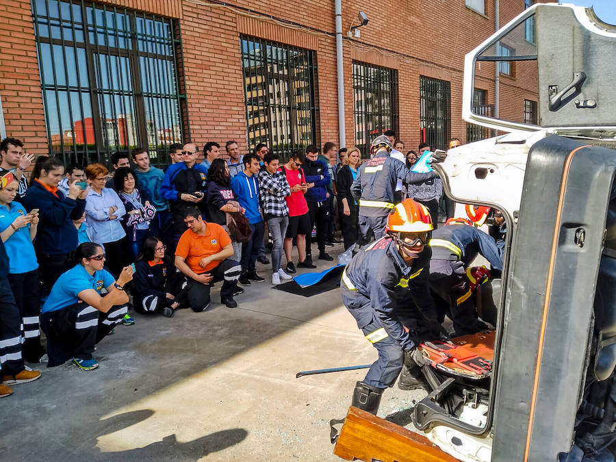 Fotos: Simulacro en el Instituto