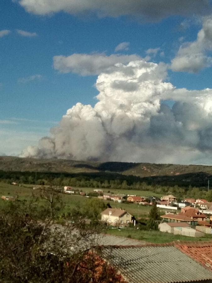 Fotos: Incendio en Santa Colomba de Curueño
