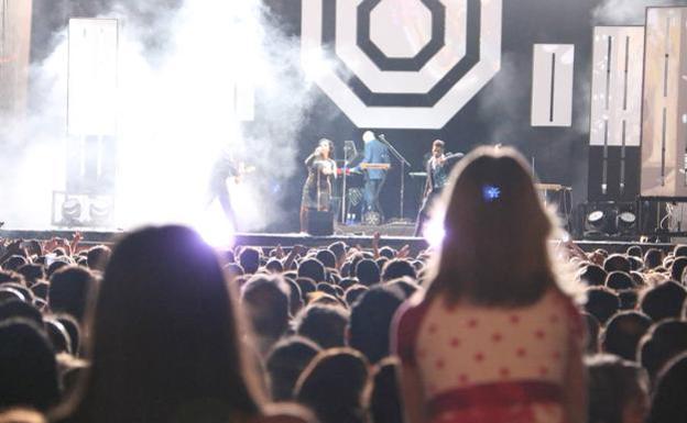 Fangoria en un concierto de la Plaza Mayor