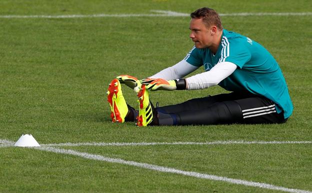 Manuel Neuer, en la concentración de Alemania. 