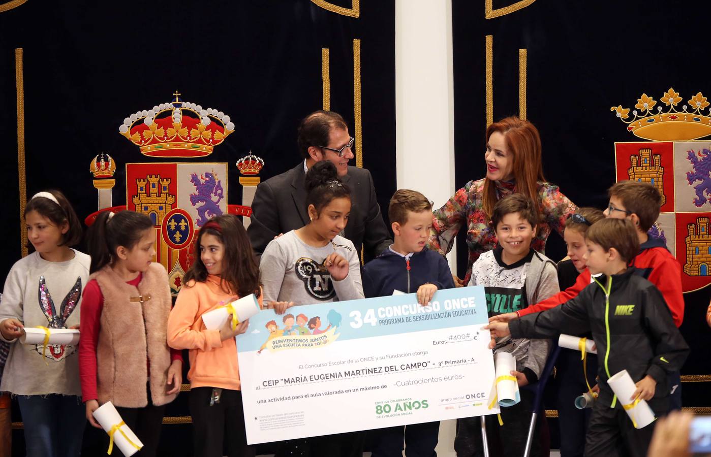 Fotos: Entrega de los premios del Concurso Escolar de la ONCE en las Cortes