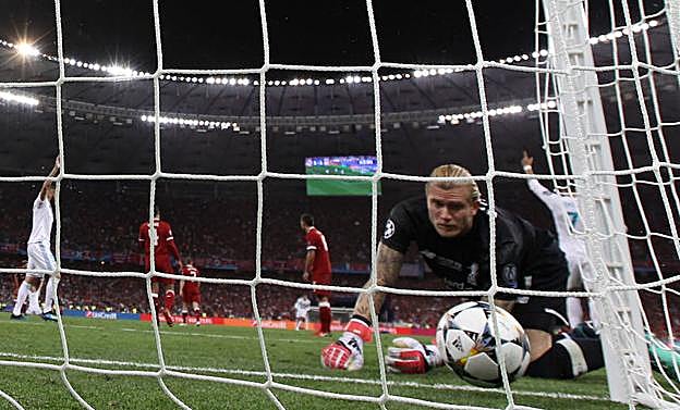 Karius, durante un momento de la final. 