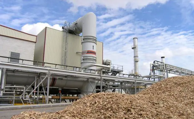 Imagen de una central de biomasa.