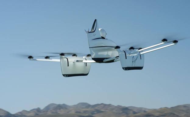 Uno de los proyectos con máquinas voladoras de Google. 