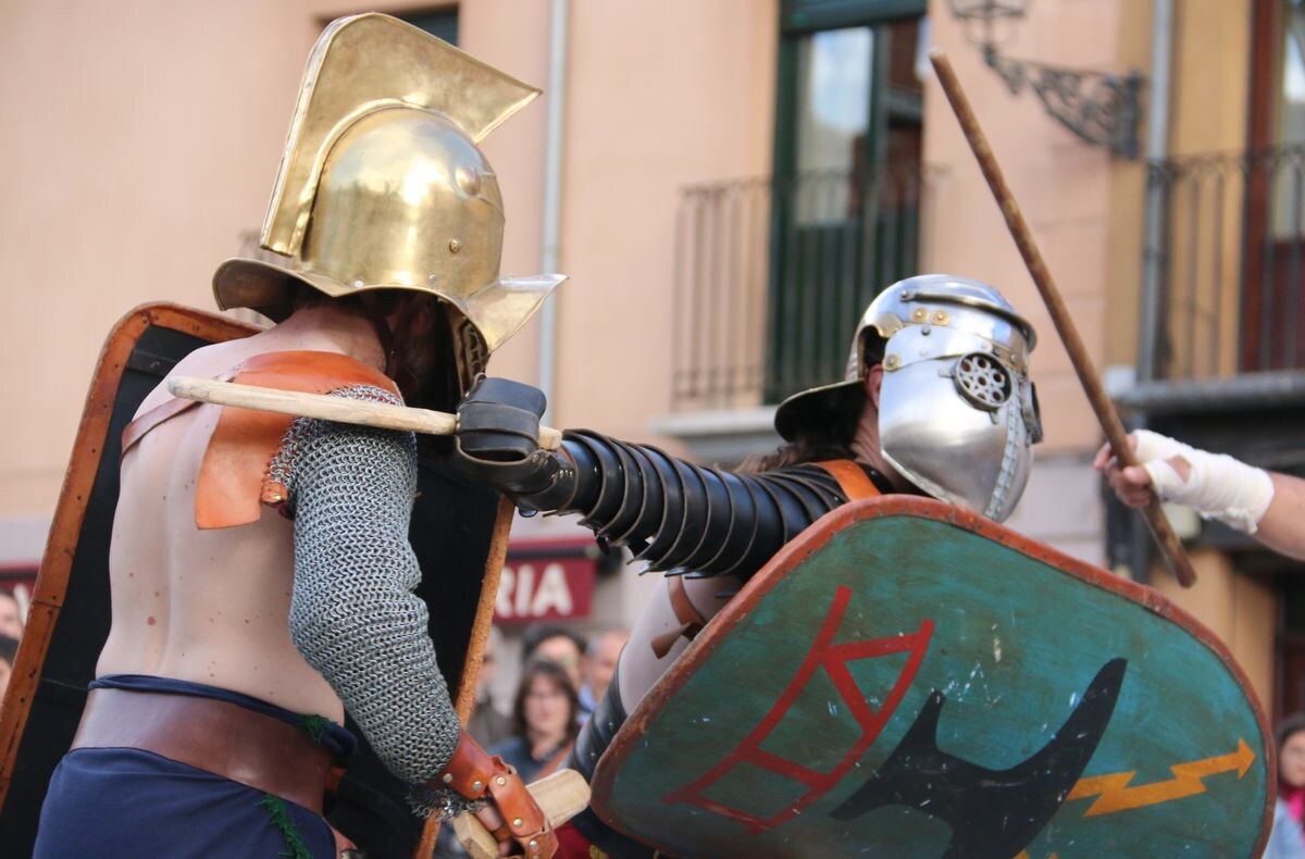 Fotos: El &#039;anfiteatro&#039; de León acoge los combates de la época romana