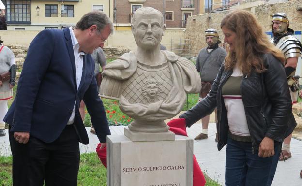 Galería. El busto del emperador Galba.