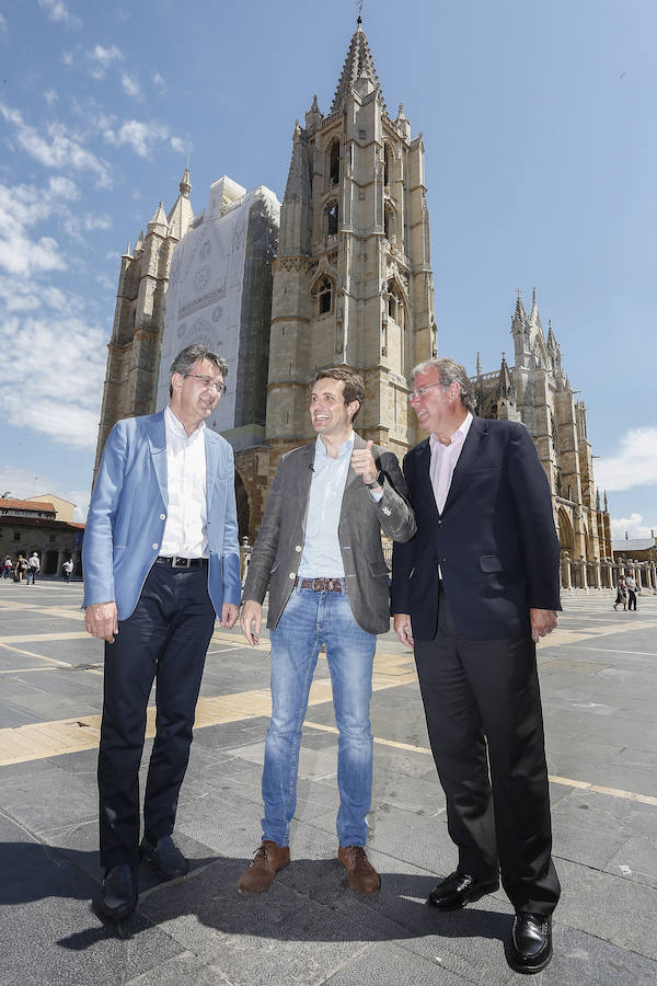 Fotos: Pablo Casado visita León