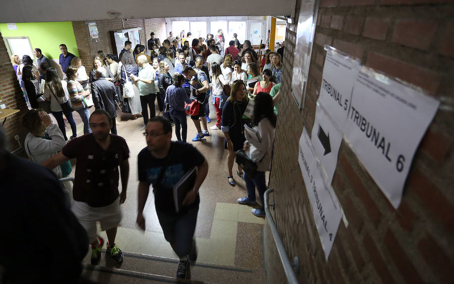 Fotos: Oposiciones de Secundaria en Castilla y León