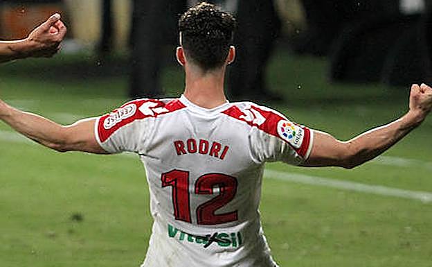 Rodri celebra un gol.