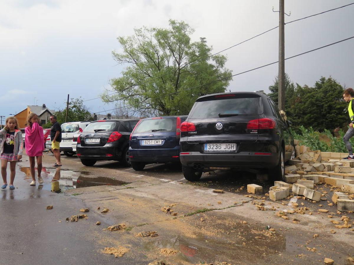 Fotos: Efectos de la lluvia en Villaobispo