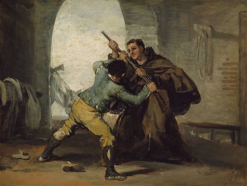 Serie 'La captura del bandido Maragato por fray Pedro de Zaldivia' de Goya, perteneciente a la colección de pinturas y esculturas europeas del Art Institute of Chicago (Illinois)